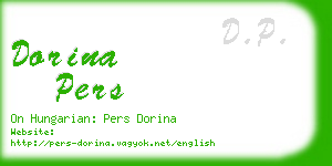 dorina pers business card